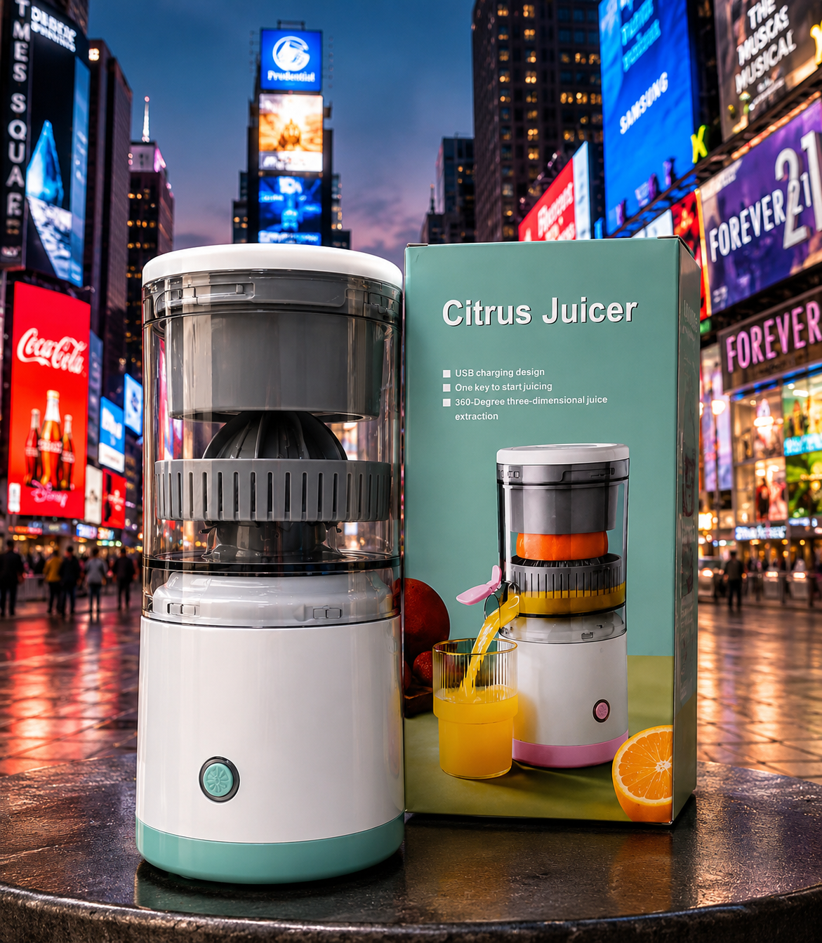 Electric Orange Juicer Machine, Wireless Citrus Press Juicer, Manual Mosambi Juice Maker